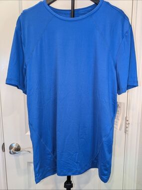 NWT Silverts Adaptive Assisted Dressing Top Blue Snap Shoulder Shirt M